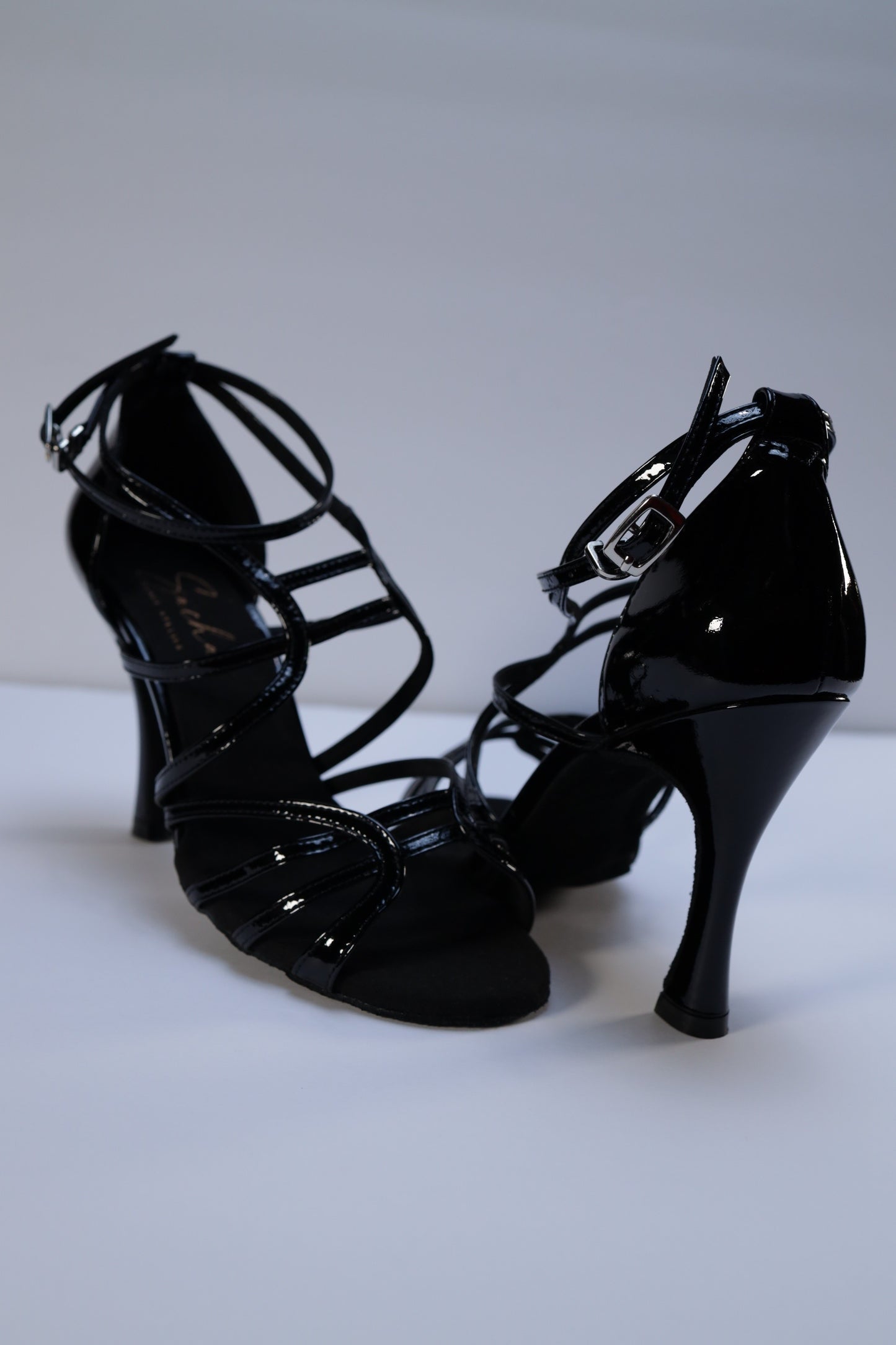 Patent leather sandal