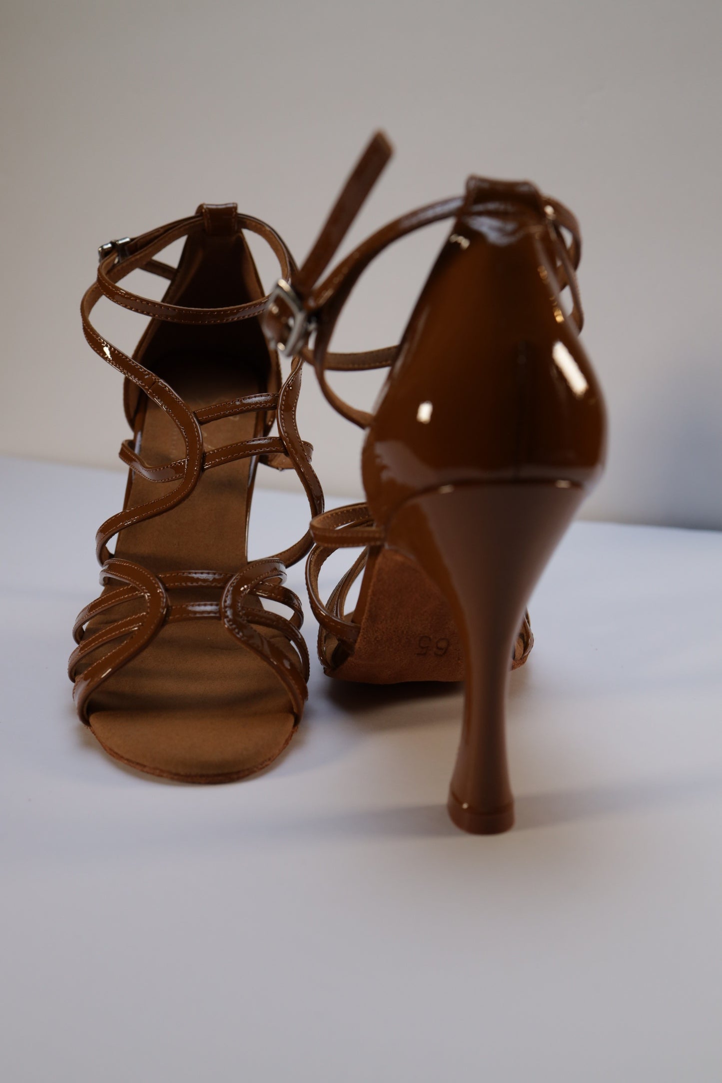 Patent leather sandal