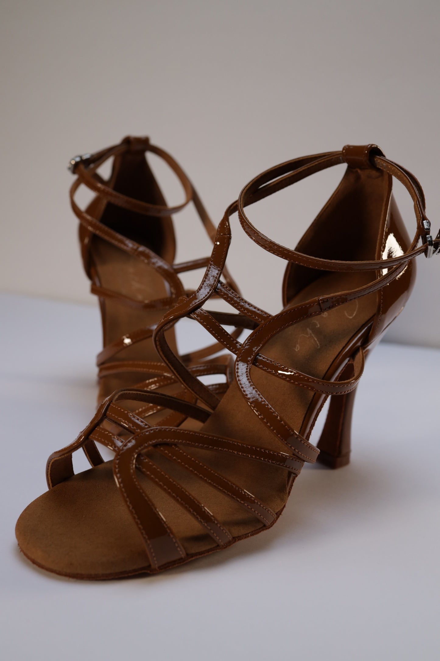 Patent leather sandal