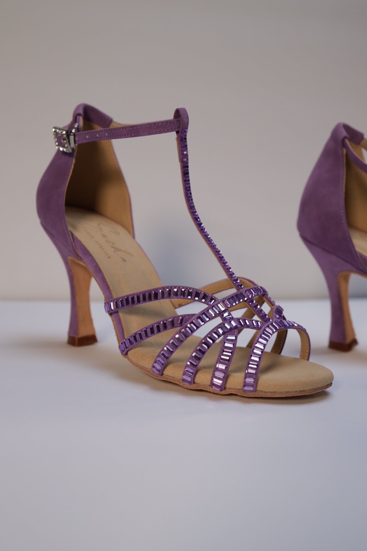 Purple Rhinestone Sandal